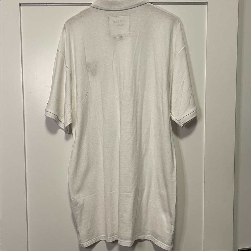 Reason Men's White Polo Shirt with Heart Patch - Picture 5 of 7